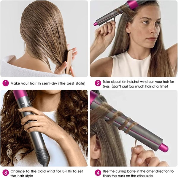 20mm/0.78in Long Curling Iron Barrels Attachment (1Pair )for Dyson HS05 HS01 Carousel 5