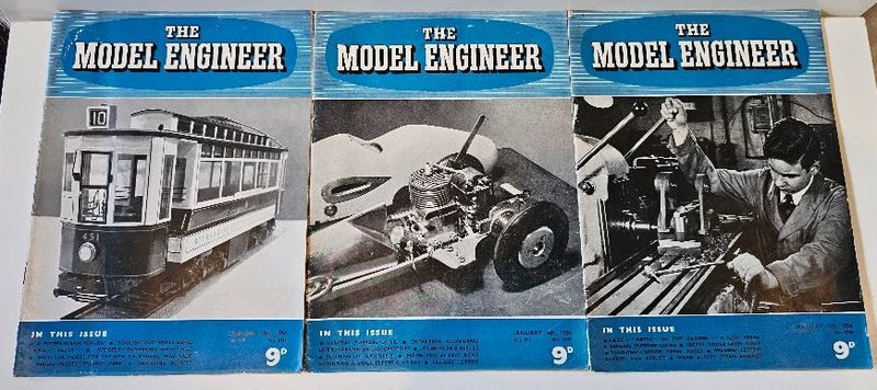 10 issues of 'The Model Engineer' published 1954. Excellent order. Carousel 1