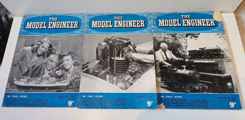 10 issues of 'The Model Engineer' published 1954. Excellent order. Carousel 2