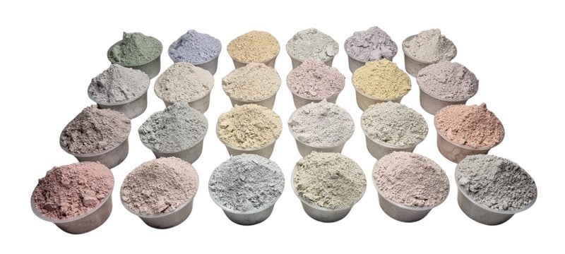 24 Colours Dry Powder Glaze Carousel 1