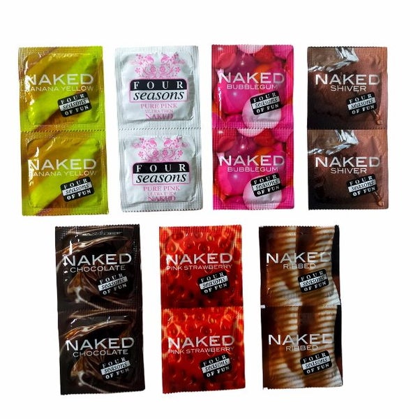 Four Seasons Condoms Naked Sensations Ultra Thin Condoms in 4 Styles 50 Pack Carousel 1