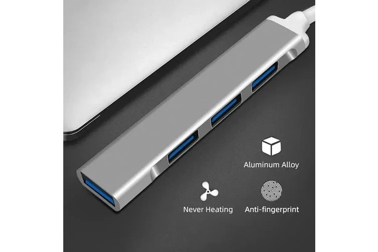 Ultra-Slim Data Type-C USB 3.0 Hub , USB-C and 4 USB-A Data Ports for MacBooks Carousel 2