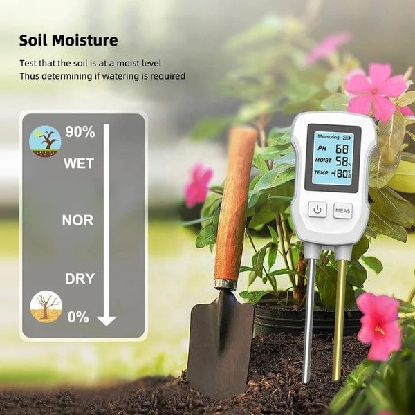 3-in-1 Digital Soil Analyzer- PH, Temp , Humidity Detector for Potted Plants Carousel 2