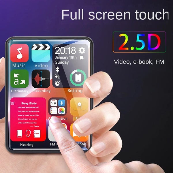 2.4-inch full-screen touchscreen MP3 player, with Bluetooth, 4 GB, FM radio Carousel 1