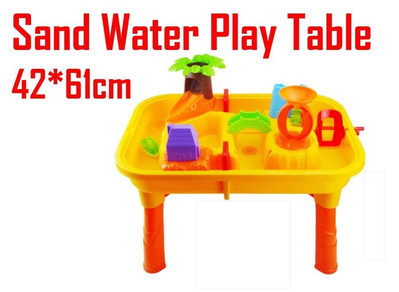 PTN RECTANGLE Kids Child Outdoor Sand Water Table Play Set Toys Beach Sandpit Carousel 1