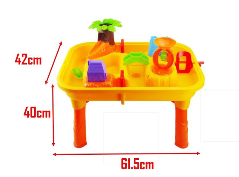 PTN RECTANGLE Kids Child Outdoor Sand Water Table Play Set Toys Beach Sandpit Carousel 2