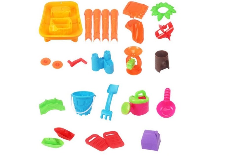 PTN RECTANGLE Kids Child Outdoor Sand Water Table Play Set Toys Beach Sandpit Carousel 5