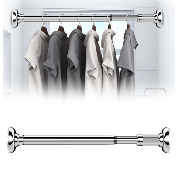 Stainless Steel Tension Rod, Adjustable Telescopic Curtain Rail Carousel 1