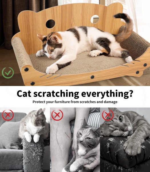 Pawz Cat Kitten Claw Scratching Board Post Scratcher Corrugated Cardboard Toy Carousel 2