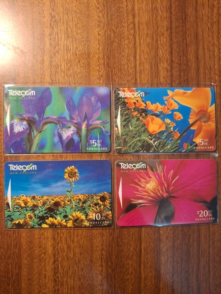 -Telecom NZ Phonecards x4 Carousel 1