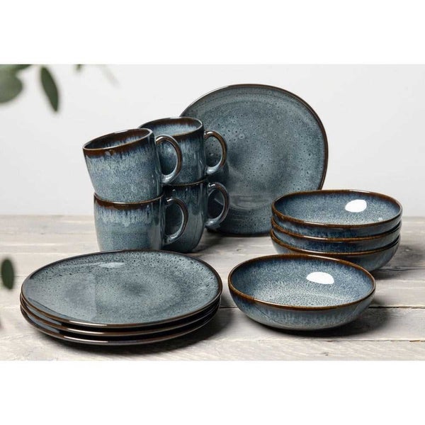 V&B Lave Breakfast Set Gris 12pce Carousel 2