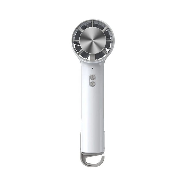 Elosung White Outdoor Handheld Cooling Fan Mini Macaron Portable Desk With Carab Carousel 1