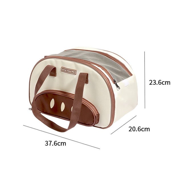 Elosung Large Capacity Cat Carrier Bag Soft Sided Pet Travel Tote With Top Zippe Carousel 2
