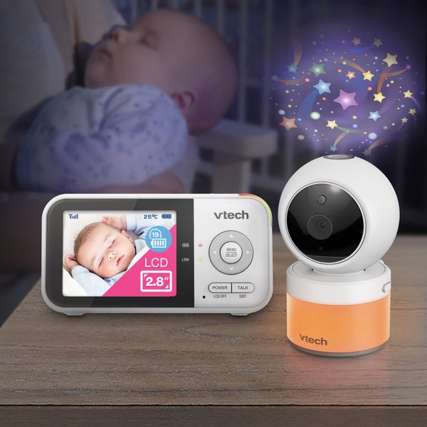 Vtech: BM3800N Full Colour Pan & Tilt Video Monitor Twin Camera Pack Carousel 2