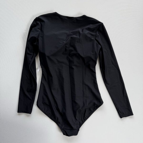 Zest One Piece Black Long Sleeved Swimsuit/Togs Size 12 Carousel 2