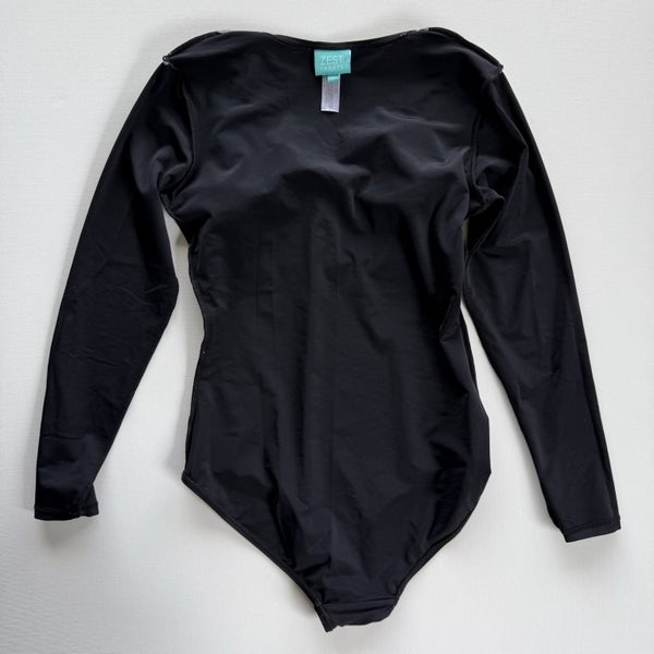 Zest One Piece Black Long Sleeved Swimsuit/Togs Size 12 Carousel 4