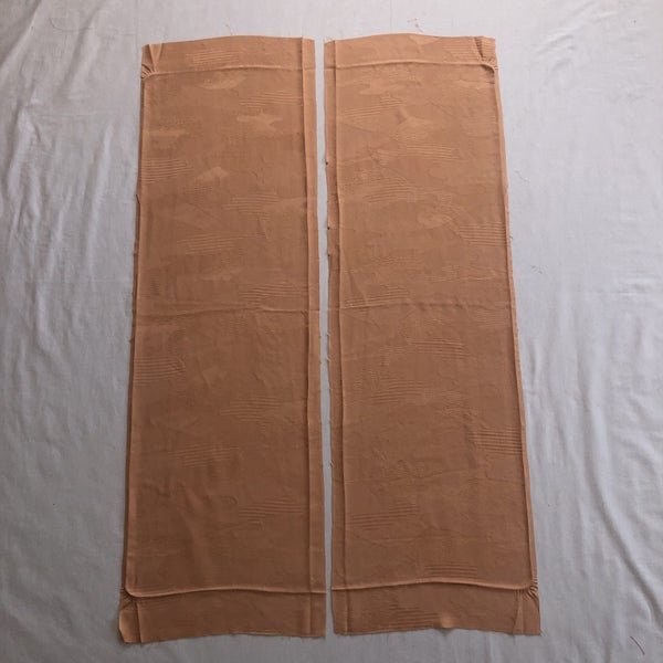 Vintage Japanese Kimono Woven Silk Fabric Panels X2 Pieces Carousel 2