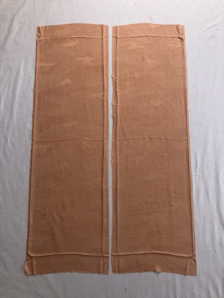 Vintage Japanese Kimono Woven Silk Fabric Panels X2 Pieces Carousel 1