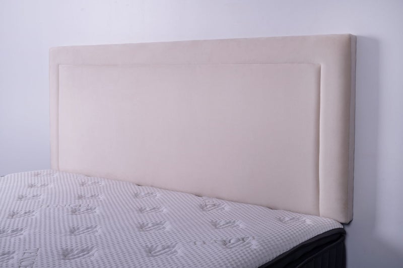 Jessamine Headboard Beige Velvet King628632311991061112