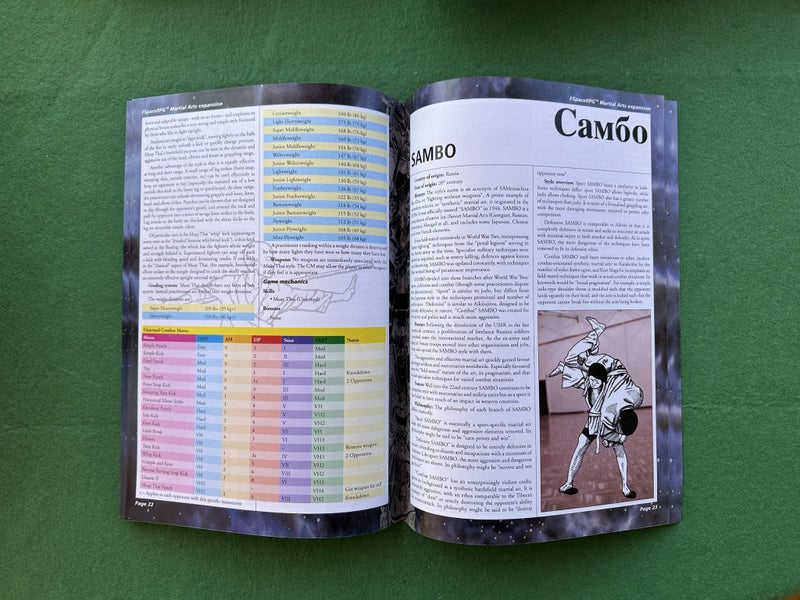 FSpaceRPG Martial Arts book Carousel 2