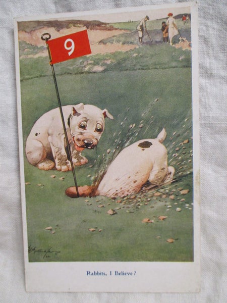 PC 4256 - Bonzo Postcard - Rabbits I Believe? Carousel 1