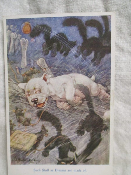 PC 4280 - Bonzo Postcard - Such Stuff As dreams Are Made Of Carousel 1