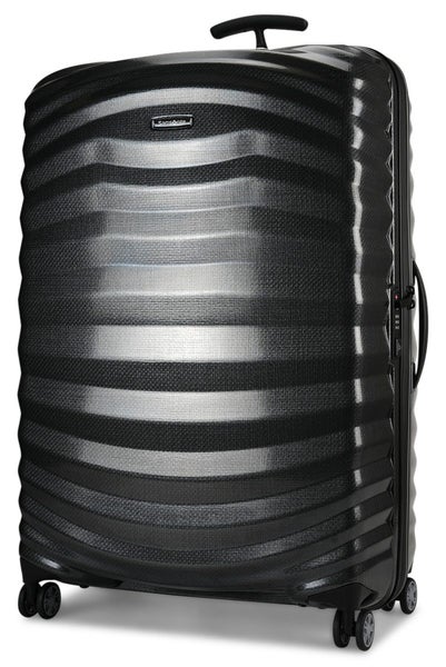 Samsonite Lite-Shock Sport 81cm CURV Checked Suitcase Black Carousel 1