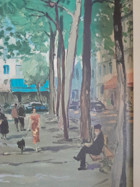 Vintage Print Beautiful Market Scene Carousel 6