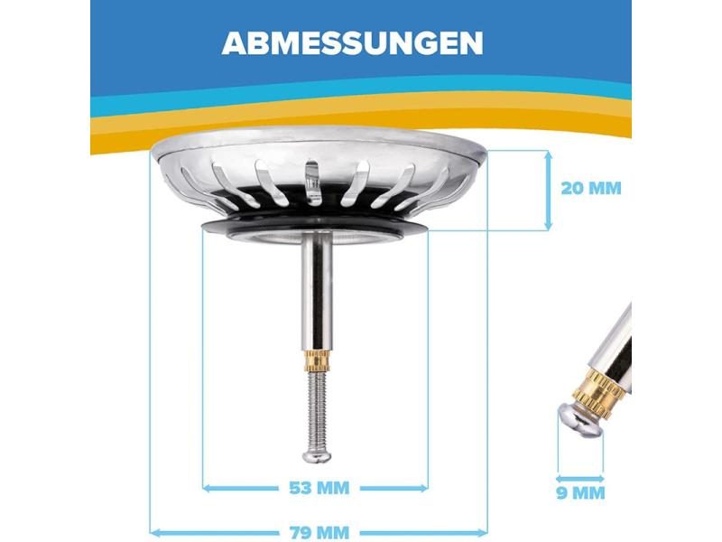 1PCS Kitchen Sink Drain Waste Plug For Blanco Replacement Strainer Waste Plug Carousel 1