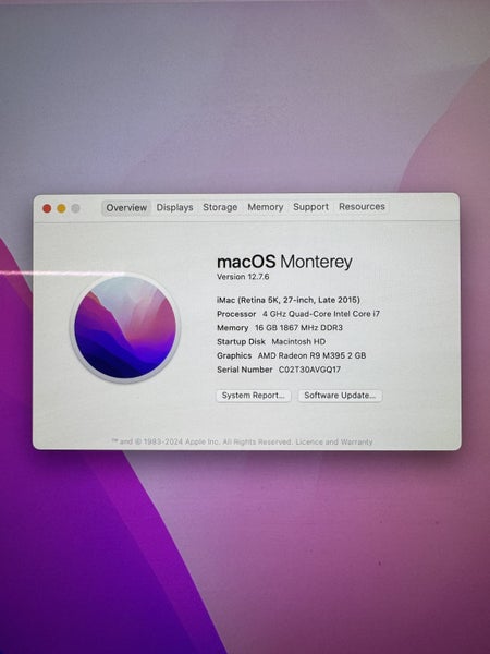 iMac 27" Late 2015- 500gb SSd- 4ghz i7 Chip Carousel 2