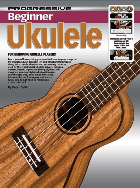 PROGRESSIVE BEGINNER UKULELE BOOK- TEACH YOURSELF HOW TO PLAY UKULELE Carousel 1