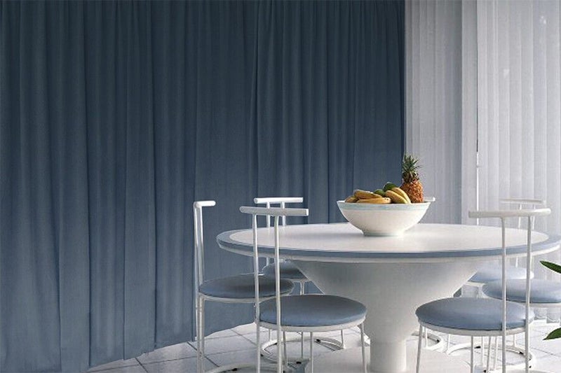 Large Thick Velvet Blockout Curtains 540x 230cm PINCH PLEAT+30 Hooks-Grey-blue Carousel 1