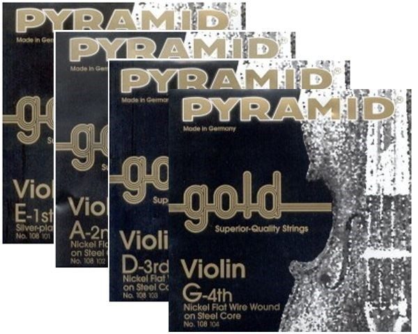 Pyramid Gold Violin Strings Made in German E string Carousel 1