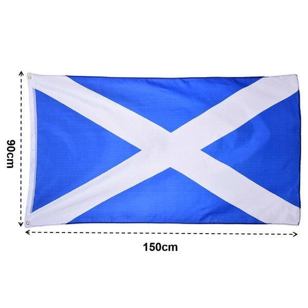 Scotland Scottish Flag 150cm x 90cm with Brass Grommets Carousel 2