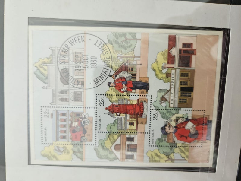 National Stamp Week Miniature Sheet 1980 Carousel 1