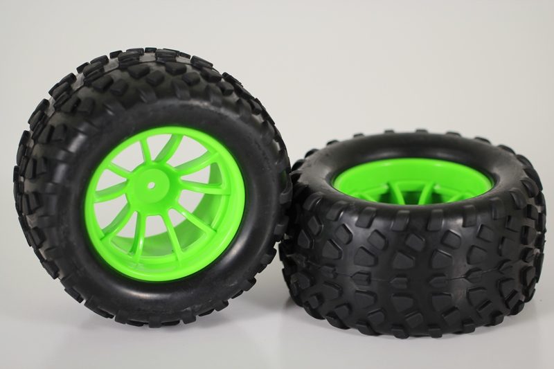 08071 08045 1/10 Scale RC Truck Wheel Complete 2P 12mm Hex Carousel 1