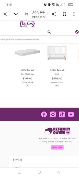 Brand New baby cot & mattress ( still in the box) Carousel 1