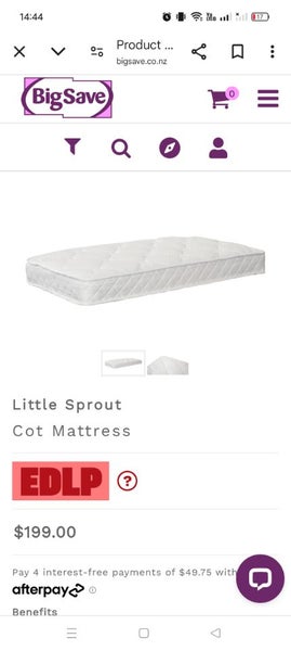 Brand New baby cot & mattress ( still in the box) Carousel 3