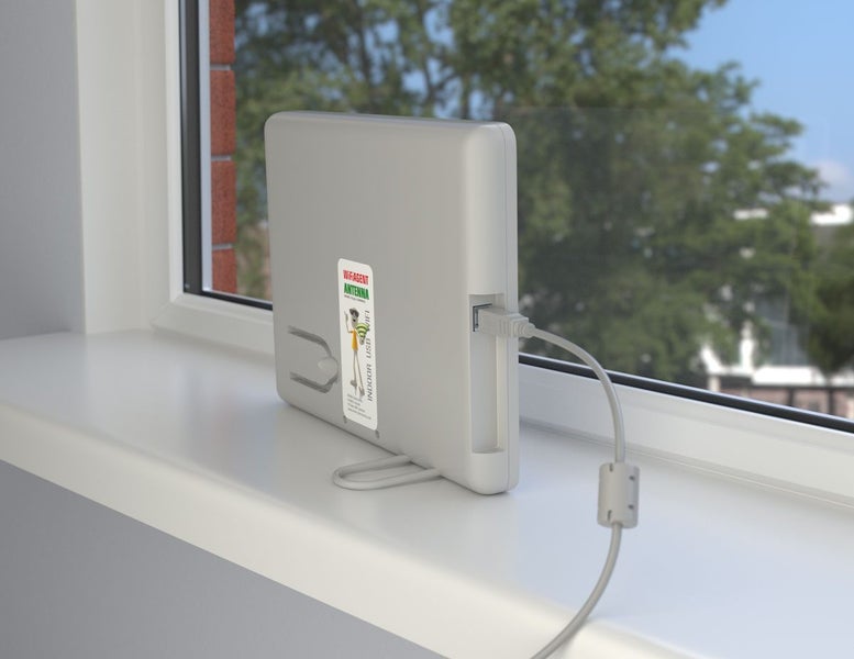 Travel solution! Indoor Hi-Gain Antenna with USB Wi-Fi Adapter Signal Booster Carousel 1