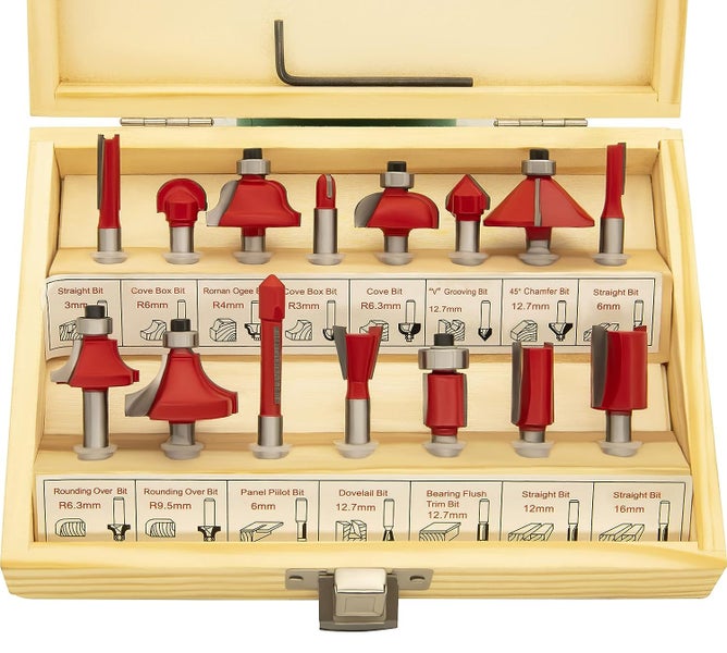 PTN NEW Router Bits 15PCS Sale Sale Carousel 1