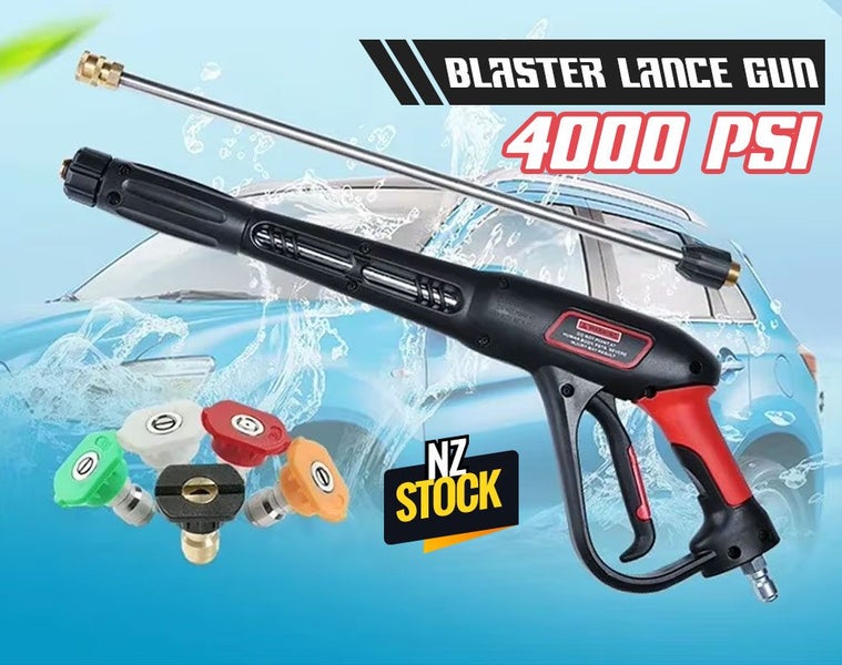 Water Blaster Lance Gun 4000PSI + Bonus 5 Nozzles Carousel 1
