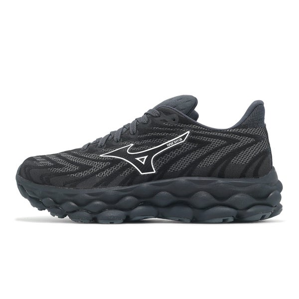 Mizuno Wave Sky 8 Super Wide Black White Women Road Running Shoes J1GD2412-76 Carousel 1