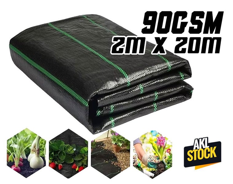 Weed Mat (2M x 20M) / Weedmat 2M x 20M Weed Matting Black (Auckland Stock) Carousel 1
