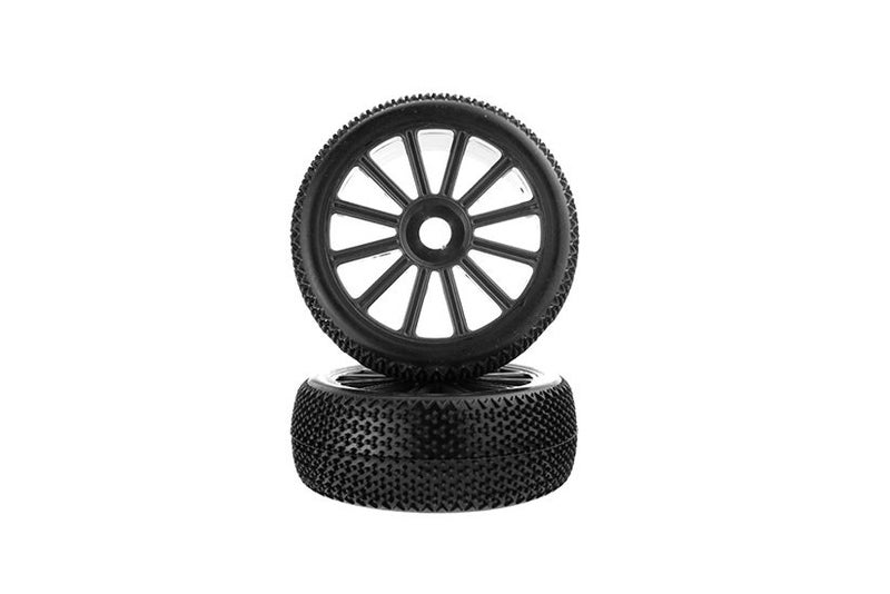 821003B Himoto Racing 1/8 Scale Buggy Wheel Complete 2P 17mm Hex Carousel 1
