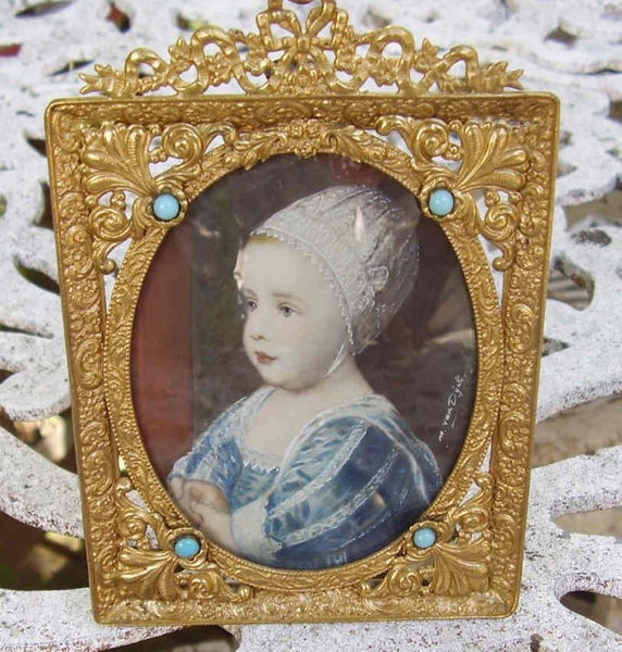 "Baby Stuart" Watercolour Portrait Miniature. Carousel 2