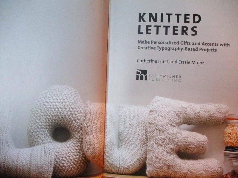 "Knitted Letters"~ 144 Pages ~Hard Cover~ Clear to read Projects & Charts! Carousel 2