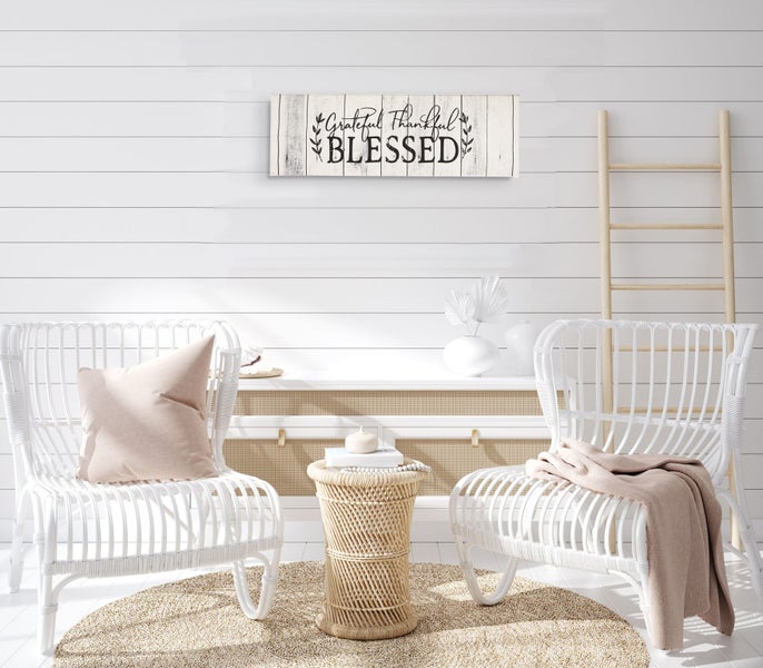 Inkdotpot Canvas Quotes,Rustic Wall Art - Farmhouse Décor Faux Plaque Sign Carousel 7