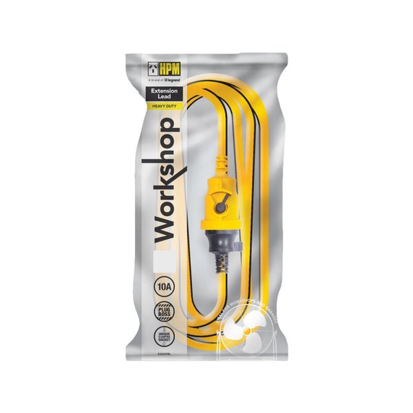 HPM Plugboss 10m 10A 3-Core Heavy Duty Extension Lead R2810PBL NEW Carousel 1