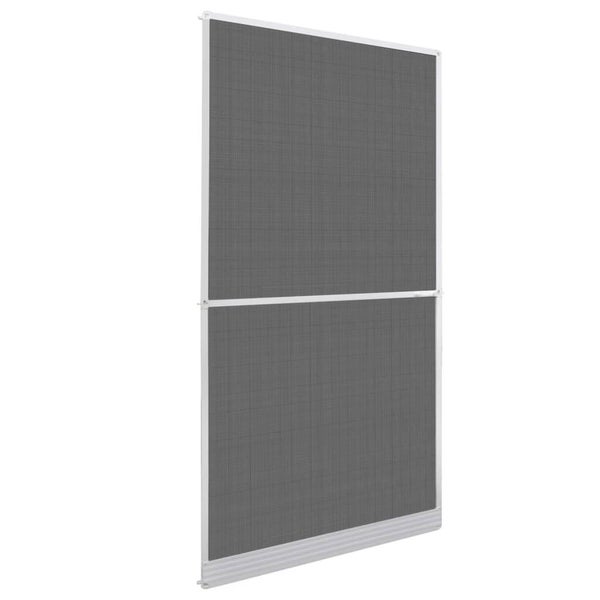 White Hinged Insect Screen For Doors 120 240 Cm Window Screens Vida XL Carousel 1