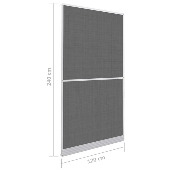 White Hinged Insect Screen For Doors 120 240 Cm Window Screens Vida XL Carousel 2